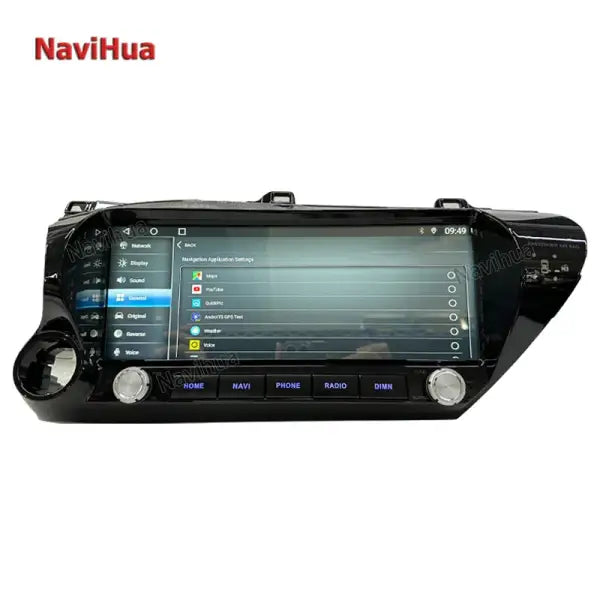 12.3 Inch Android 11 Car Stereo Auto Radio Multimedia GPS Navigation for Toyota Hilux Android Car Radio Frame