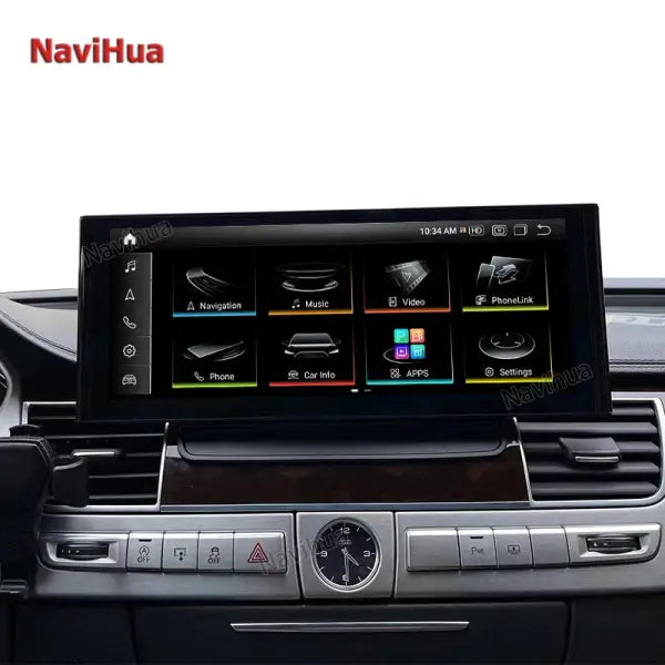 12.3 Inch Android Touch Screen Car Monitor Navigation GPS Multimedia Stereo DVD Radio Video Stereo for Audi A8 2012-2018