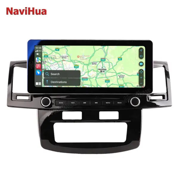 12.3 Inch Car Radio Dashboard Android Car DVD Player GPS Navigation System Autoradio for Toyota Hilux Auto A/C 2009-2015