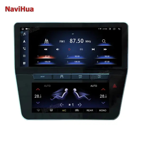 12.3 Inch Car Stereo Car DVD Player Android Car Radio GPS Navigation Multimedia and AC Control Panel for Maserati GT