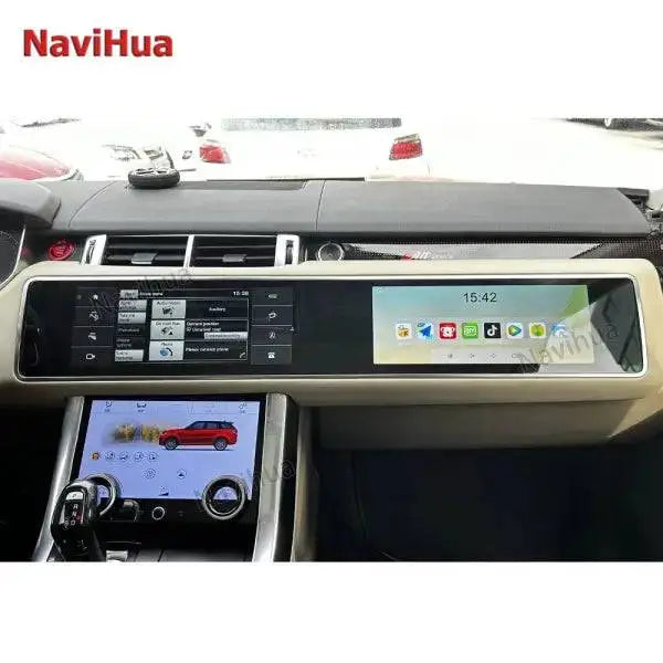 Range Rover Head Unit 12.3 Inch Dual Screen Auto Head Unit for Range Rover Sport L494 2013 2