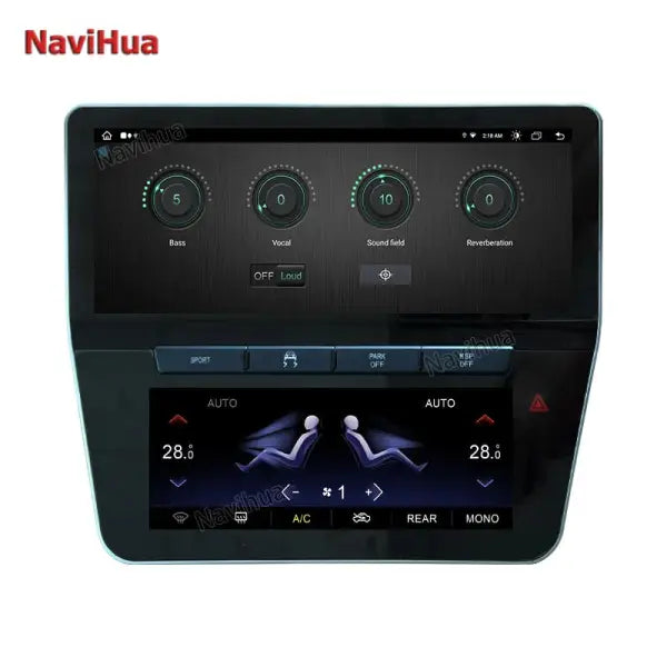 12.3 Inch Touch Screen Android Car DVD Player with AC Control Panel GPS Navigation System New Design for Maserati GT