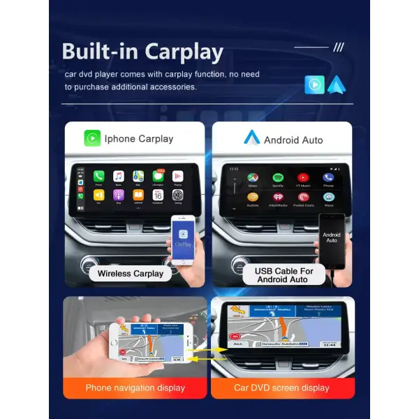 12.3 Inch Touch Screen Android System Car Radio GPS Navigation Car DVD Player for Honda Accord 2008 2009 2010 2011 2012