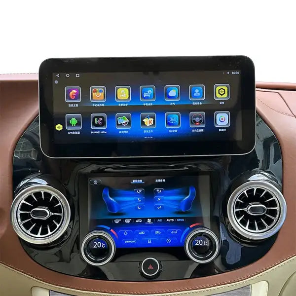12.3Inch Android11 Touch Screen AC Panel Control Full Part for Mercedes Benz Vito Newest Model Car DVD Player Stereo