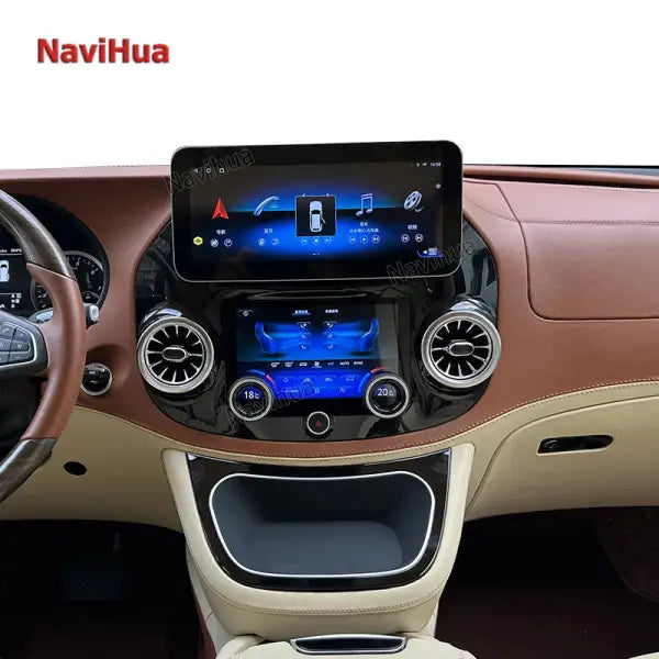12.3Inch Android11 Touch Screen AC Panel Control Full Part for Mercedes Benz Vito Newest Model Car DVD Player Stereo