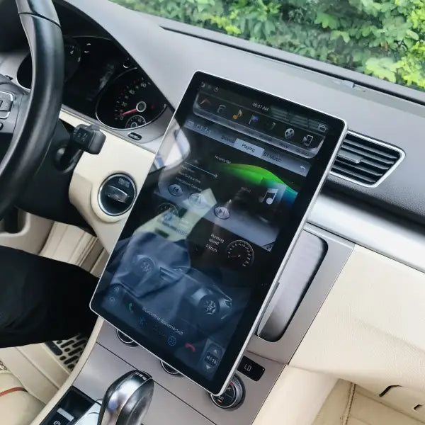 12.8 Inch Android 8.1 System 2 Din Universal Car DVD Audio PX6 360 Turn IPS Screen 1920*1080 Car Radio for Tesla Model