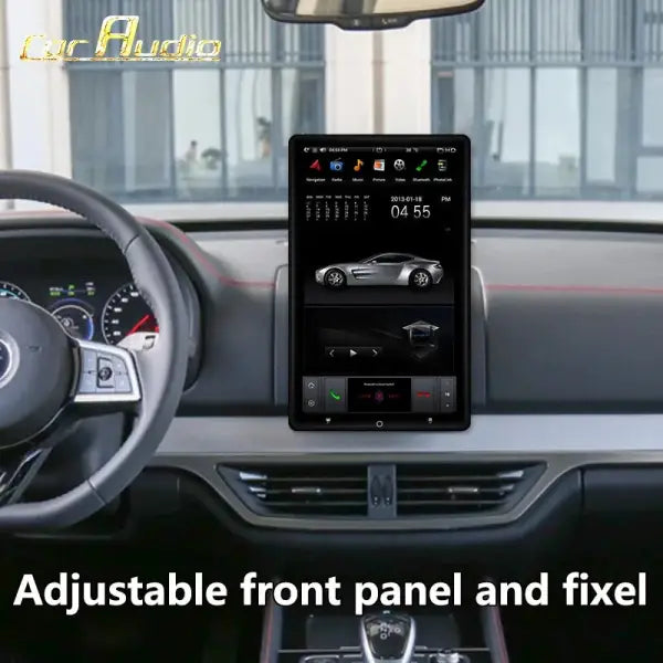 13.6 Inch Custom Android System 2 Din Universal Car DVD Audio 360 Turn IPS Screen Car Radio Stereo for Tesla Style