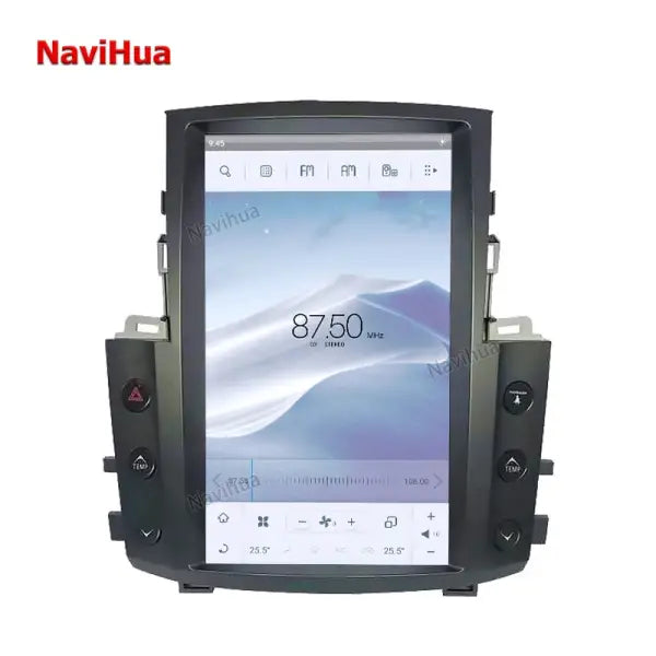 13.6 Inch Vertical Screen Android 4GB RAM+64GB ROM Car Radio DVD Player GPS Navigation for Lexus LX570 Tesla Style