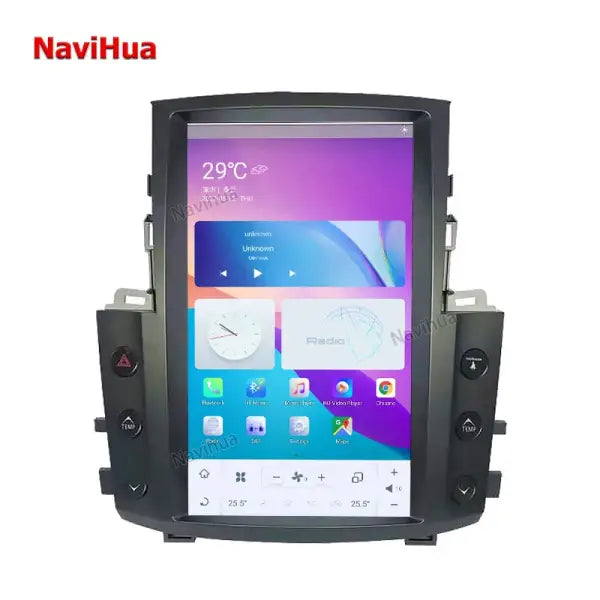 13.6 Inch Vertical Screen Android 4GB RAM+64GB ROM Car Radio DVD Player GPS Navigation for Lexus LX570 Tesla Style