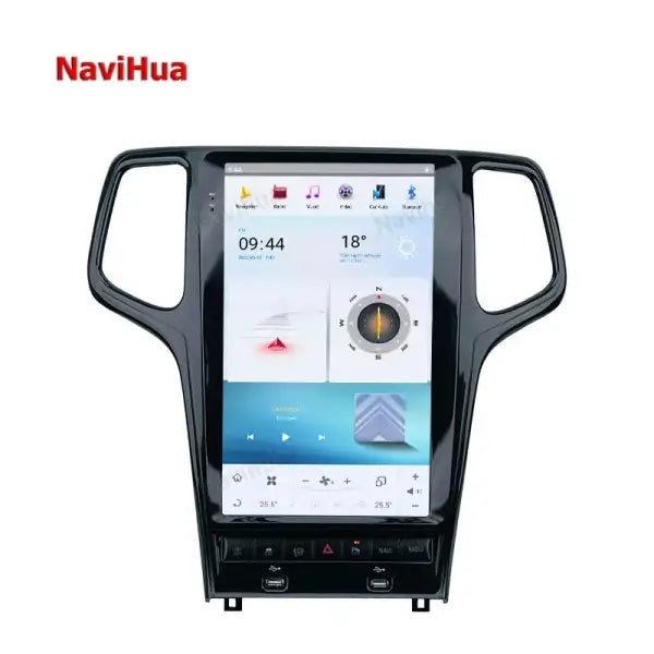 13.6" Vertical Screen Navigation GPS Auto Radio Head Unit Car DVD Player for Tesla Style Jeep Grand Cherokee 2010-2013