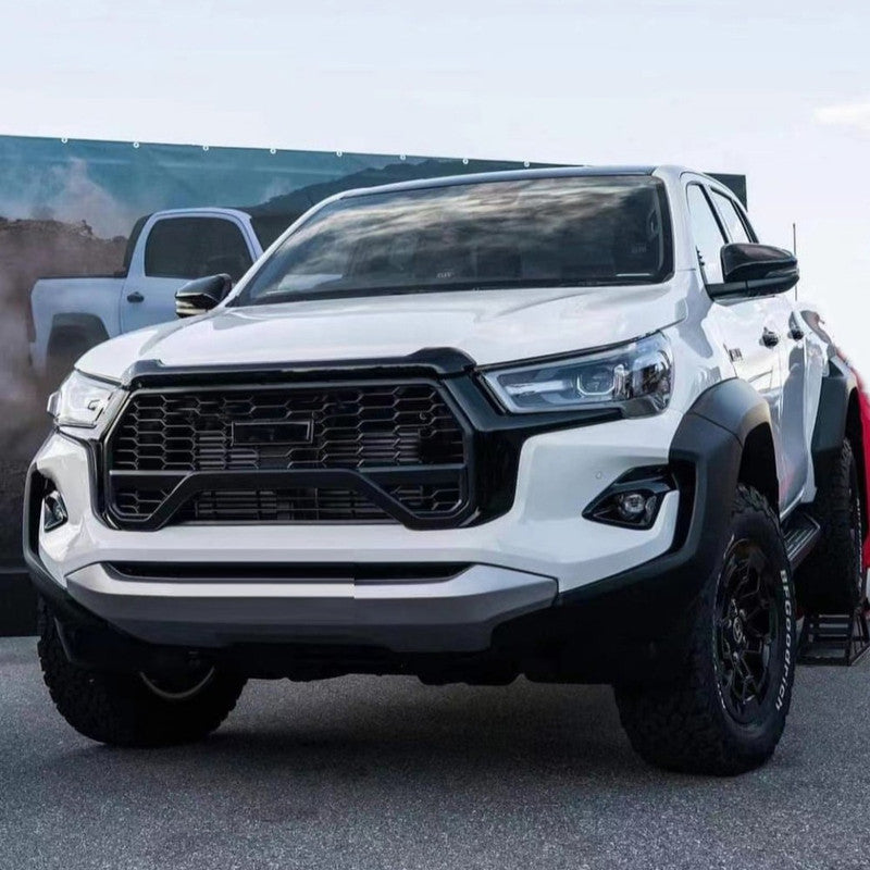 Car Craft Compatible With Toyota Hilux Revo 2016-2020 Upgrade Facelift Convert To Gx Gr Sport Bodykit Bumper Grill Trim Skirst Wheel Arch Cliding Moulding