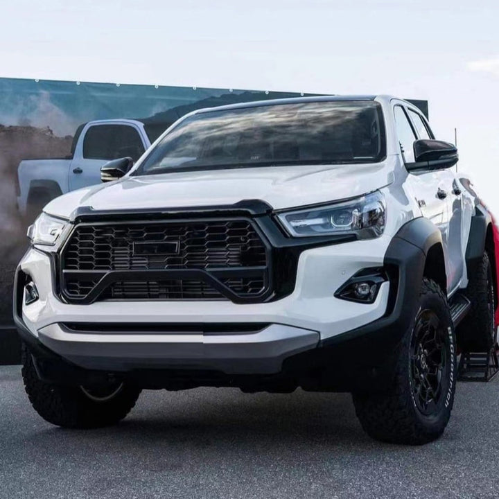Car Craft Compatible With Toyota Hilux Revo 2016-2020 Upgrade Facelift Convert To Gx Gr Sport Bodykit Bumper Grill Trim Skirst Wheel Arch Cliding Moulding