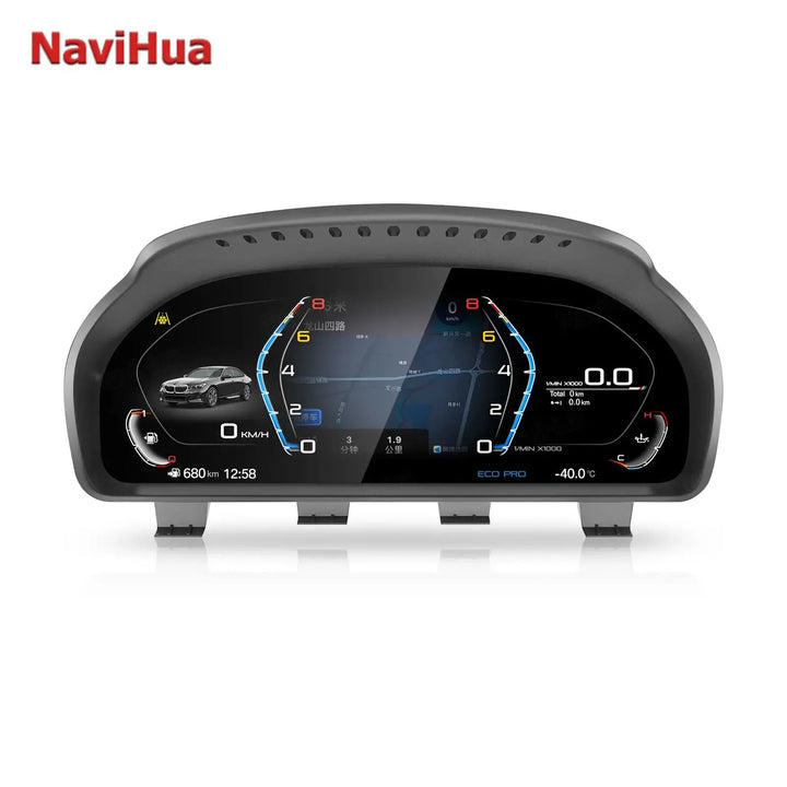 BMW 1 2 3 4 5 6 7 X1 X3 X4 X5 X6 X7 Z4 F10 F20 F30 F34 F12 F02 F48 F25 F26 F15 F16 E60 E70 E90 E84 E89 ANDROID DIGITAL INSTRUMENTAL CLUSTER SPEEDOMEETER  WITH CARPLAY