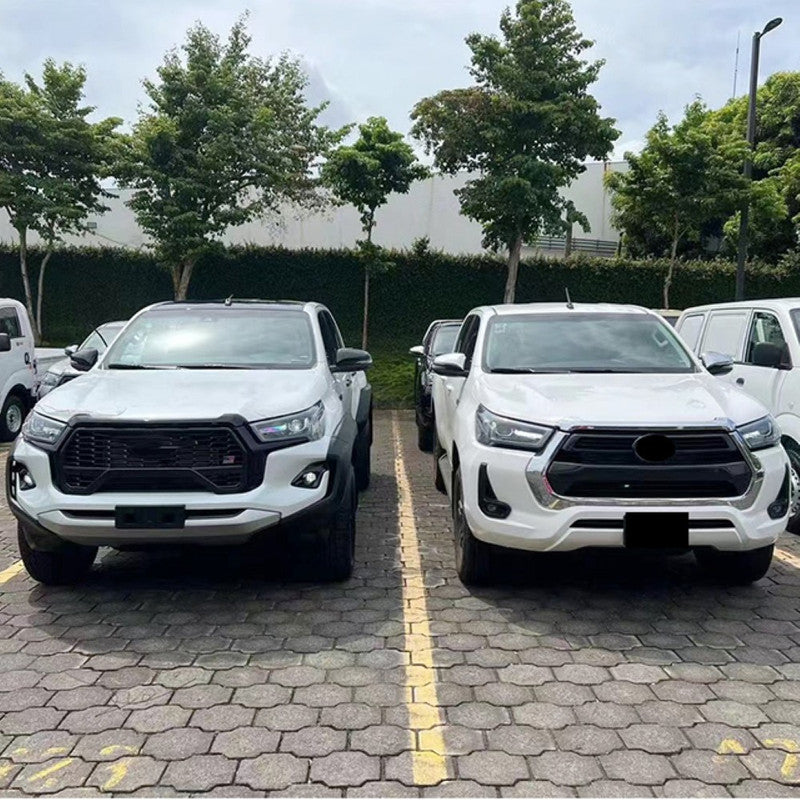 Car Craft Compatible With Toyota Hilux Revo 2016-2020 Upgrade Facelift Convert To Gx Gr Sport Bodykit Bumper Grill Trim Skirst Wheel Arch Cliding Moulding