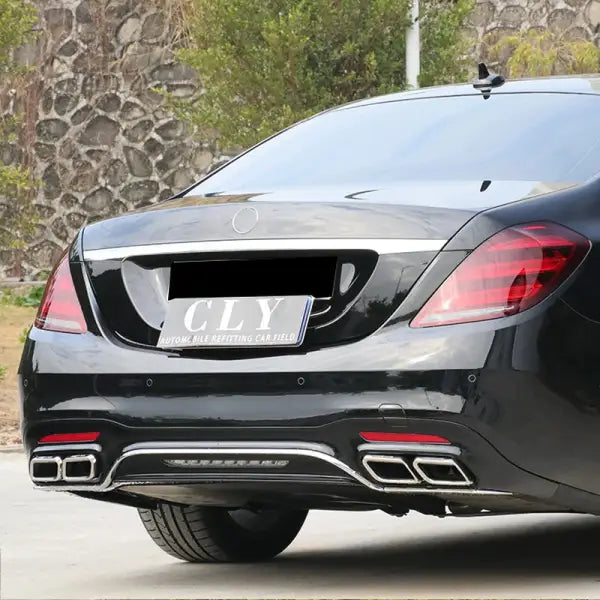 18-20 for Mercedes S-Class W222 Modified S63 AMG Rear Lip Diffuser