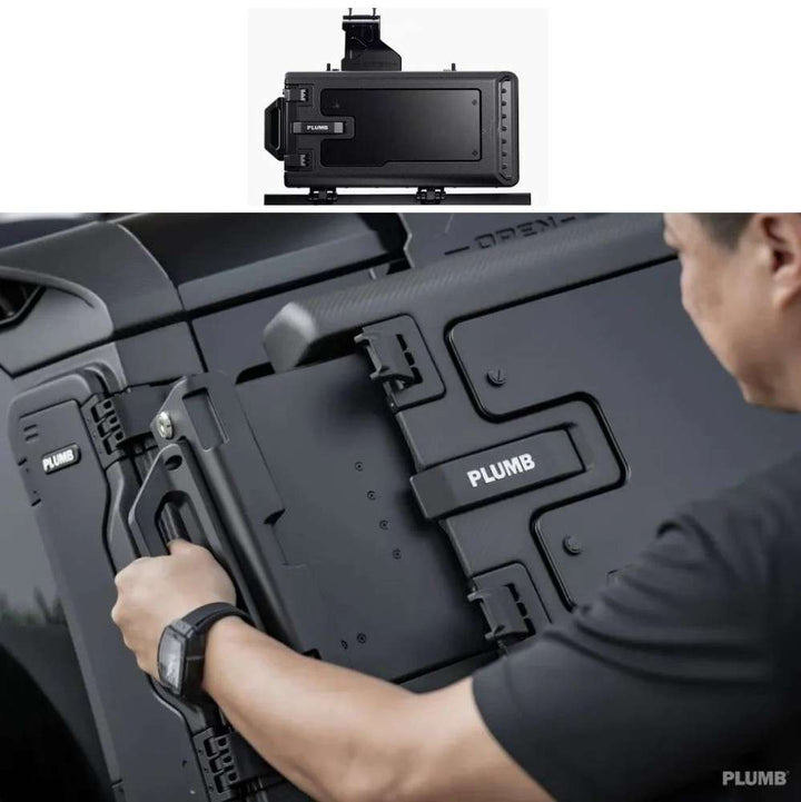 Car Craft Compatible With Range Land Rover Defender 2020-2025 Plumb M-one Side External Equipment Toolbox Box Black Plumb-024 - CAR CRAFT INDIA