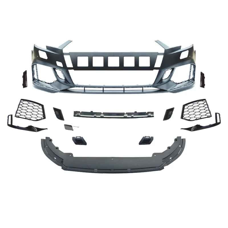 Car Craft Compatible With Audi A3 2017-2020 Upgrade Convert To Rs3 S3 Sport Bumper Front Bodykit Mesh Gc A3-013 - CAR CRAFT INDIA