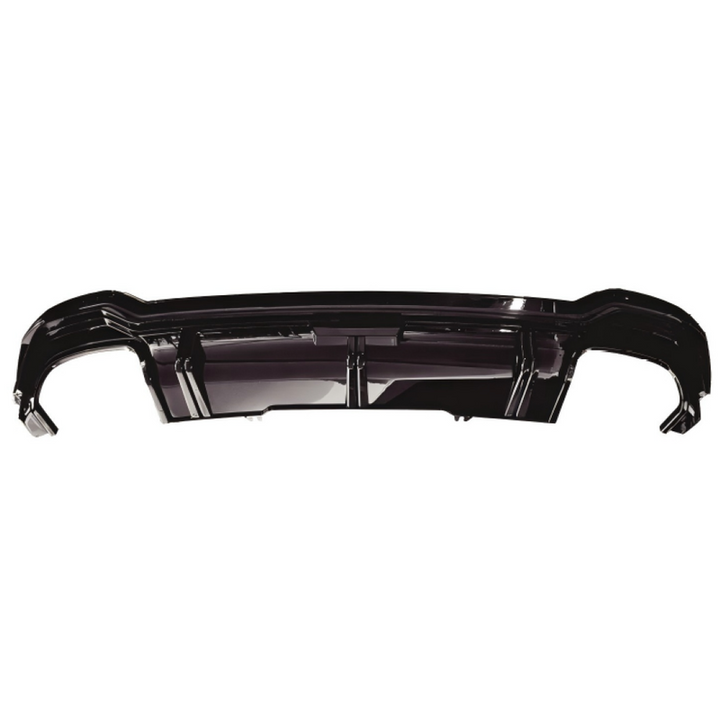 Car Craft Compatible With Audi A4 B9 2017-2020 Upgraded Facelift Convert To Rs4 S4 Sport Bodykit Rear After Bumper Lip Diffuser Skirt Trim Splitter 2 Black A4-027 Gc Df 2