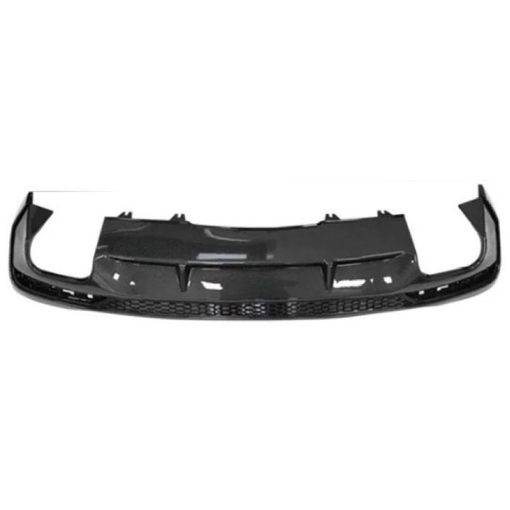 Car Craft Compatible With Audi A4 B9.5 2021+ Upgraded Facelift Convert To S4 Sport Bodykit Rear After Bumper Lip Diffuser Skirt Splitter A4-045 Gc Carbon Fiber Look CC-10843