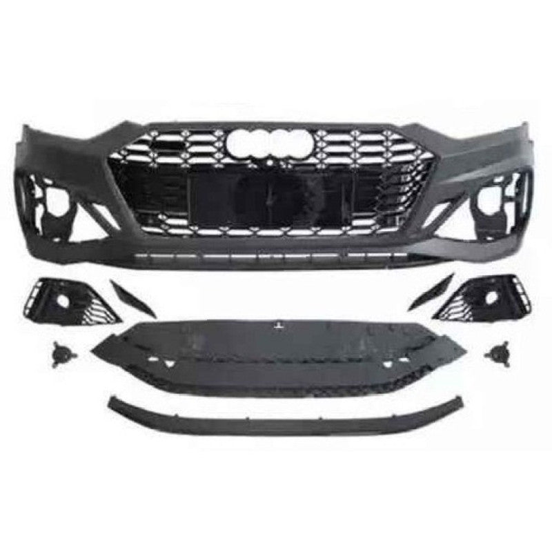 Car Craft Compatible With Audi A5 S5 Rs5 2017-2020 Upgrade Convert To Rs5 S5 2021 Style Sport Front Bumper Bodykit Grill Fog Grill A5-037 Gc - CAR CRAFT INDIA