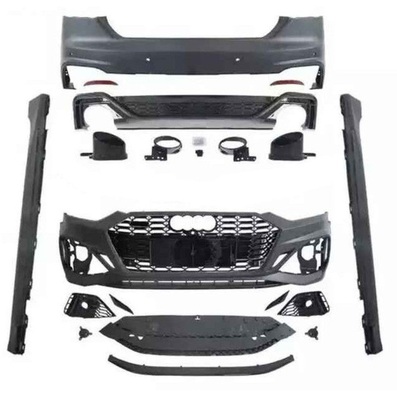 Car Craft Compatible With Audi A5 S5 Rs5 2017-2020 Upgrade Convert To Rs5 S5 2021 Style Sport Front Rear Bumper Bodykit Grill Fog Grill Side Skirts Diffuser Exhaust Tip Pipe A5-038 Gc - CAR CRAFT INDIA