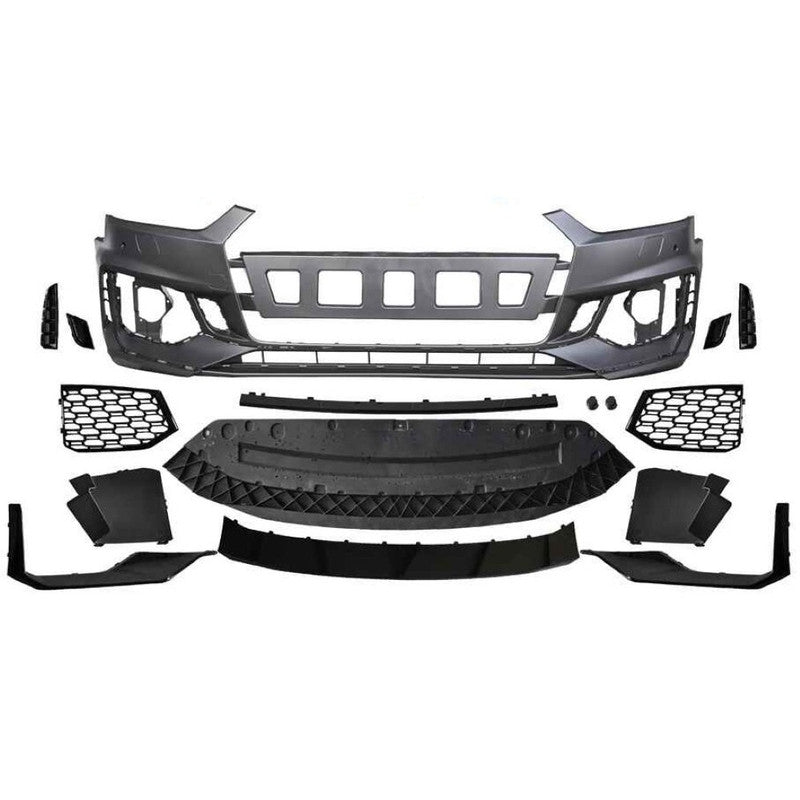 Car Craft Compatible With Audi A5 S5 Rs5 2017-2020 Upgrade Convert To Rs5 S5 Sport Bumper Front Bodykit Mesh A5-029 Gc - CAR CRAFT INDIA