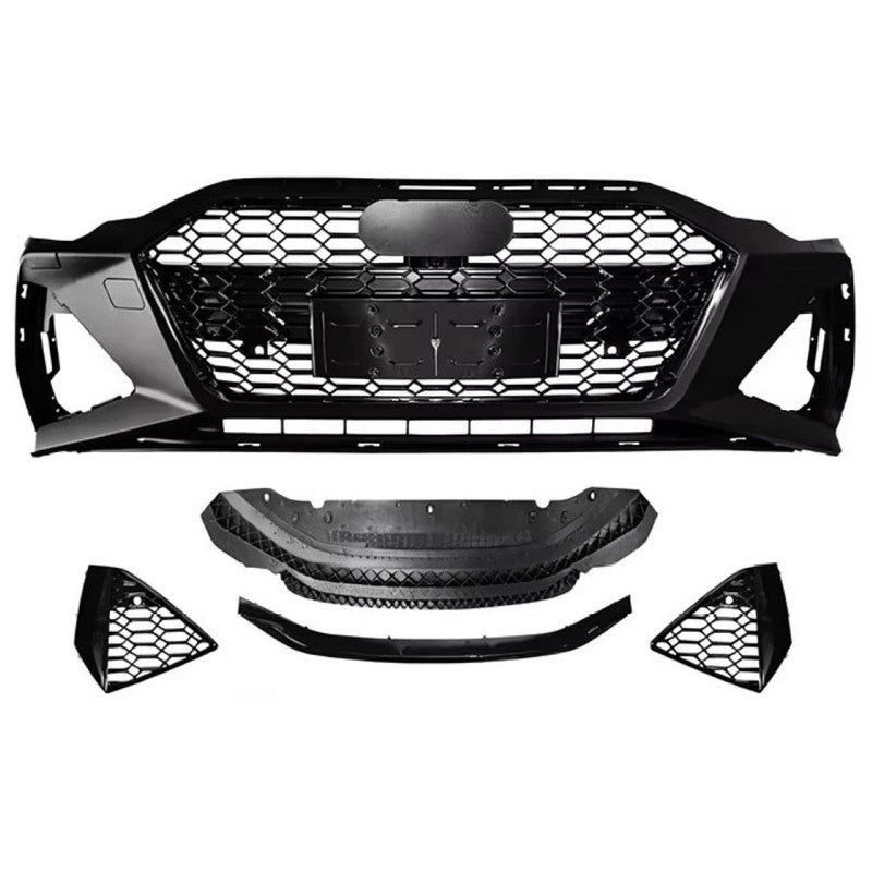 Car Craft Compatible With Audi A6 C8 2019-2024 Upgrade Facelift Convert To Rs6 Bodykit Front Bumper Grill Fog Gril Trim Skirt Rsu