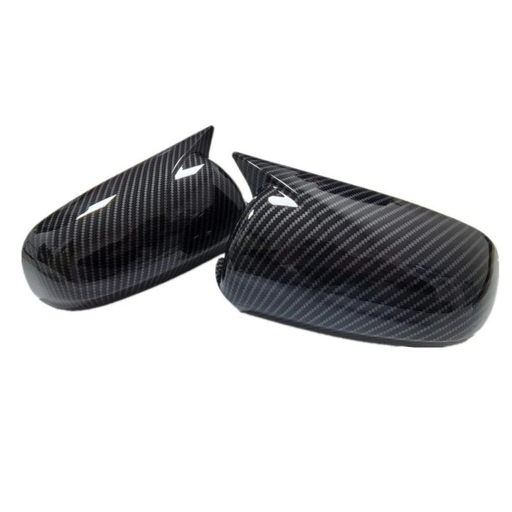 Car Craft Compatible With Audi A3 S3 8p 2005-2008 A4 S4 B7 2002-2009 B6 A6 C6 2005-2009 Side Rear View Case Wing Cap Shell Housing Mirror Covers 3m Tape Pasting Style Carbon Fiber Look