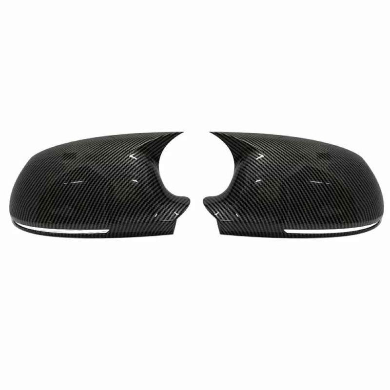 Car Craft Compatible With Audi A4 S4 2008-2009 A5 S5 2007-2009 A6 S6 2008-2011 A8 S8 2008-2010 Q3 Sq3 2012-2015 A3 2008-2010 Side Rear View Case Wing Cap Shell Housing Mirror Covers 3m Tape Pasting Style Carbon Fiber Look