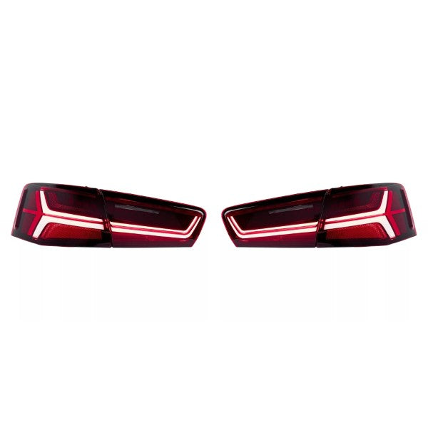 Car Craft Compatible With Audi A6 C7 2011-2016 Car Rear Upgraded Tail Light Lamp Xenon Taillight Retrofit Upgrade Modified Led Drl Hid Light Matrix Style - CAR CRAFT INDIA