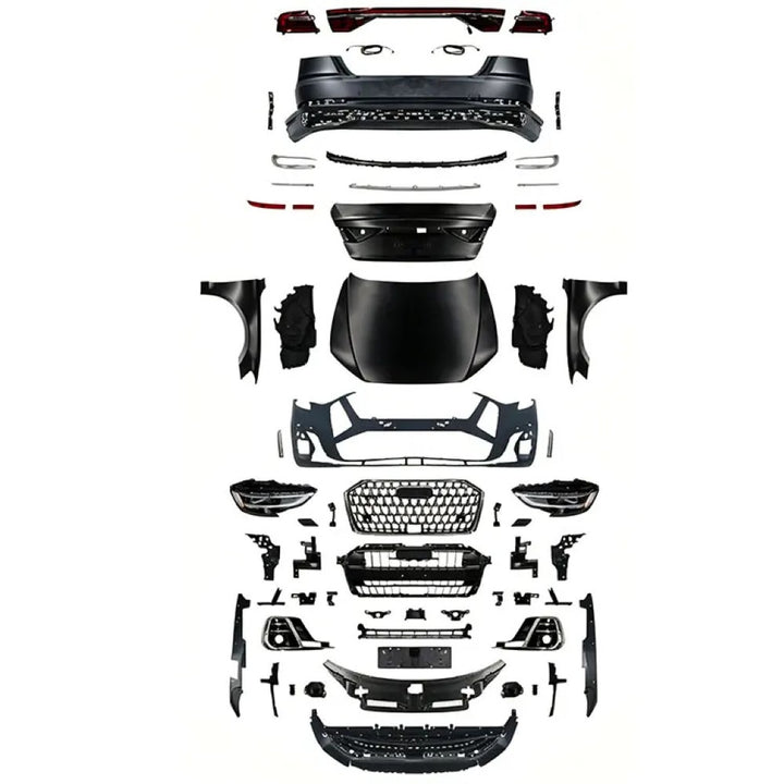 Car Craft Compatible With Audi A8 D4 2010-2017 To 2018+ Horch D5pa Upgrade Facelift Matrix Conversion Bodykit Bumper Hood Trunk Headlight Taillight CC-6318
