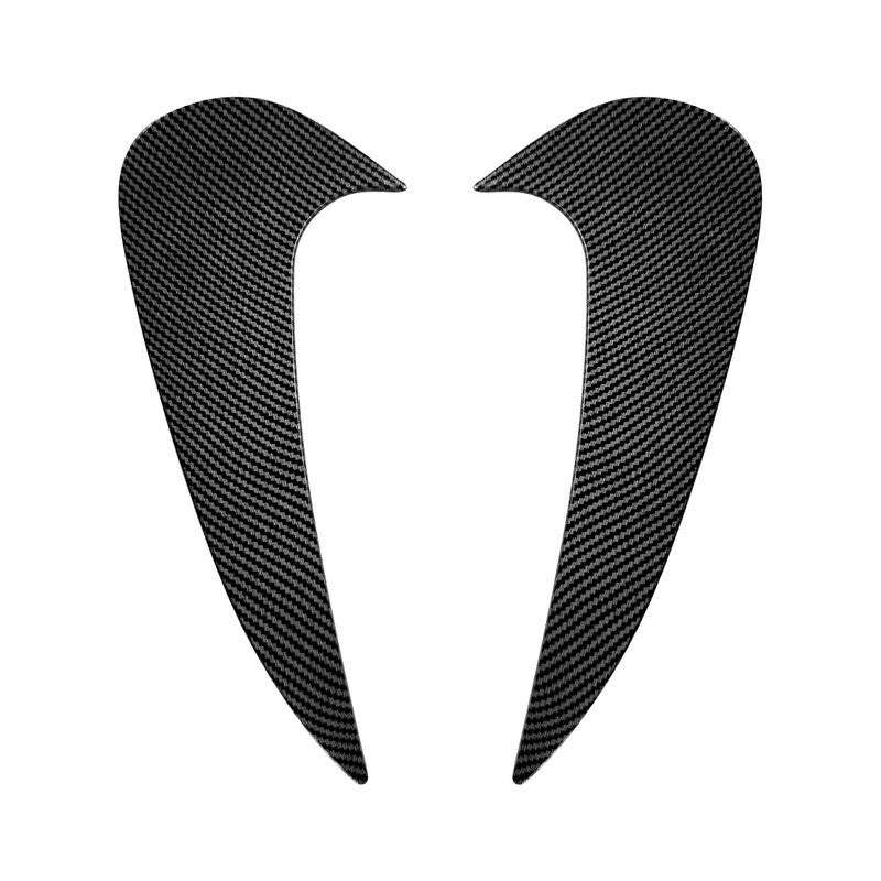 Car Craft Compatible With Mercedes Benz Cla C174 C178 2026+ Amg Line Rear Bumper Flag Vent  Splitter Skirt Trim Canard  Zst-1571 Cf Carbon Fiber Look Black CC-10947