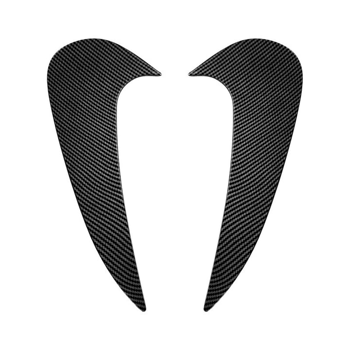 Car Craft Compatible With Mercedes Benz Cla C174 C178 2026+ Amg Line Rear Bumper Flag Vent  Splitter Skirt Trim Canard  Zst-1571 Cf Carbon Fiber Look Black CC-10947