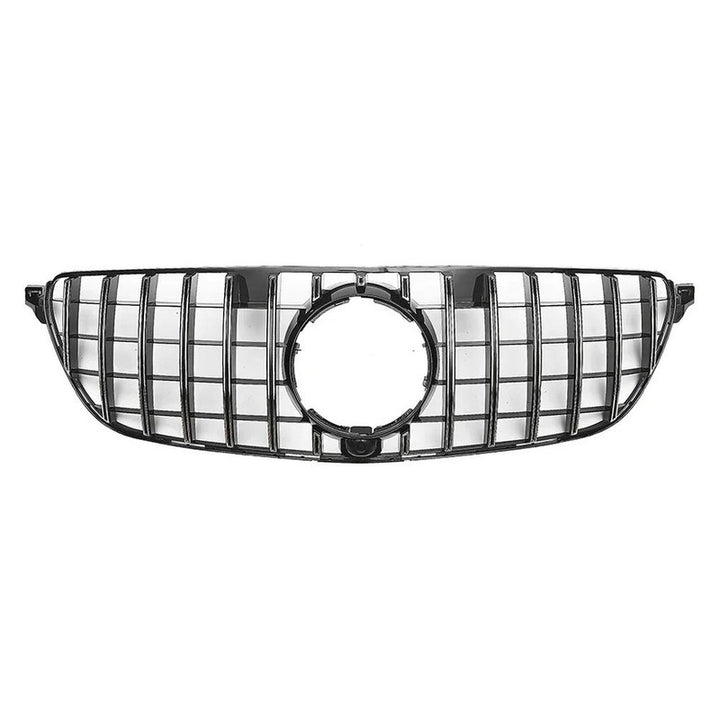 Car Craft Compatible With Mercedes Benz Gle Coupe W166 X166 C292 W292 2015-2019 Front Amg Bumper Show Grill  Gtr Silver - CAR CRAFT INDIA