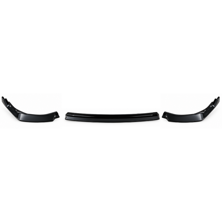 Car Craft Compatible With Toyota Camry 2021-2025 Front Bumper Lip Skirt Trim Glossy Black