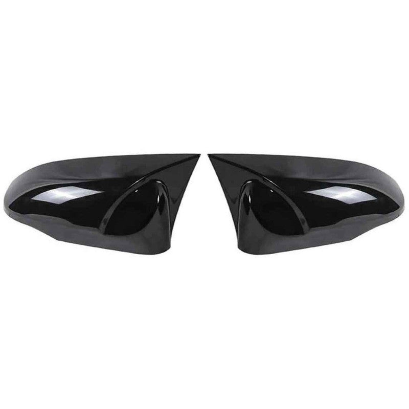 Car Craft Compatible With Toyota Corolla Altis 2014-2017 Camry 2012-2017 Toyota Vitz 11-19 Side Rear View Case Wing Cap Shell Housing Mirror Covers 3m Tape Pasting Style Glossy Black CC-11522