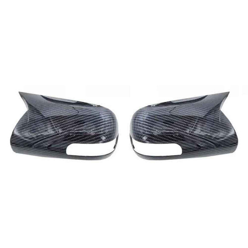 Car Craft Compatible With Toyota Camry Xv40 Mark X Reiz 2005-2011 Side Rear View Case Wing Cap Shell Housing Mirror Covers 3m Tape Pasting Style Carbon Fiber Look Usa CC-11521