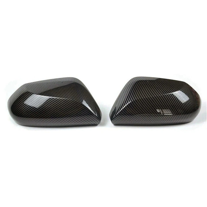 Car Craft Compatible With Toyota Camry 2018‑2025 Le Se Xle Xse Side Rear View Case Wing Cap Shell Housing Mirror Covers 3m Tape Pasting Style Carbon Fiber Look Model B CC-11527