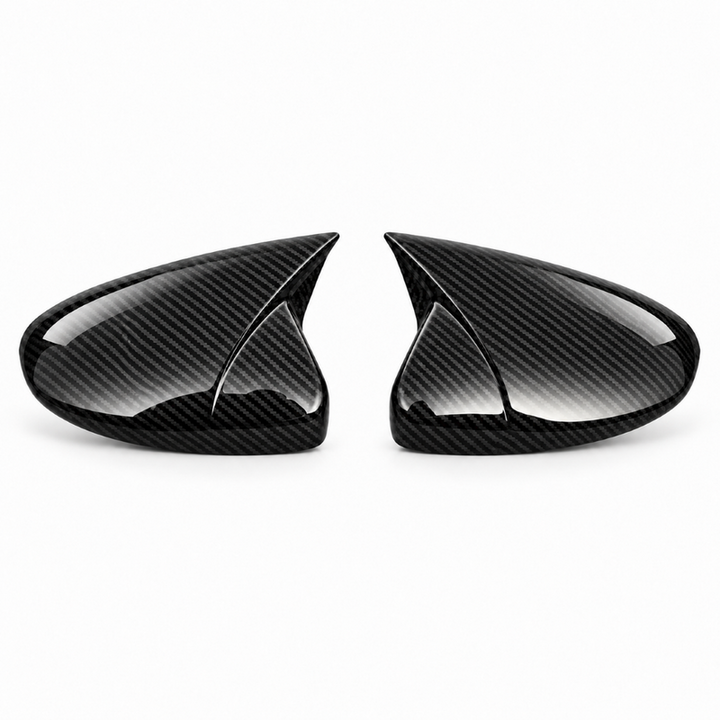 Car Craft Compatible With Toyota Camry 2018‑2025 Le Se Xle Xse Side Rear View Case Wing Cap Shell Housing Mirror Covers 3m Tape Pasting Style Carbon Fiber Look Model C CC-11529