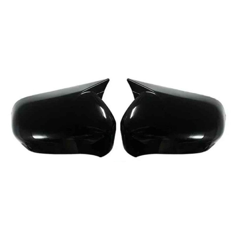 Car Craft Compatible With Honda Civic 2005-2011 Side Rear View Case Wing Cap Shell Housing Mirror Covers 3m Tape Pasting Style Without Mirror Light Glossy Black CC-11530 - CAR CRAFT INDIA