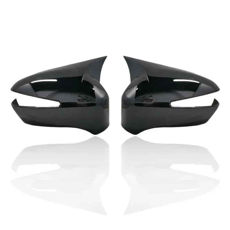 Car Craft Compatible With Honda Civic 2005-2011 Side Rear View Case Wing Cap Shell Housing Mirror Covers 3m Tape Pasting Style With Mirror Light Glossy Black CC-11533 - CAR CRAFT INDIA