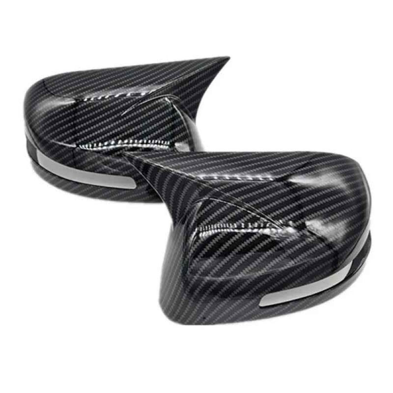 Car Craft Compatible With Honda Civic 2012-2015 Side Rear View Case Wing Cap Shell Housing Mirror Covers 3m Tape Pasting Style Without Mirror Light Usa Carbon Fiber Look CC-11535