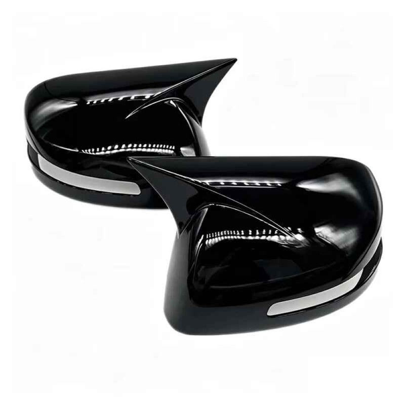 Car Craft Compatible With Honda Civic 2012-2015 Side Rear View Case Wing Cap Shell Housing Mirror Covers 3m Tape Pasting Style Without Mirror Light Usa Glossy Black CC-11534