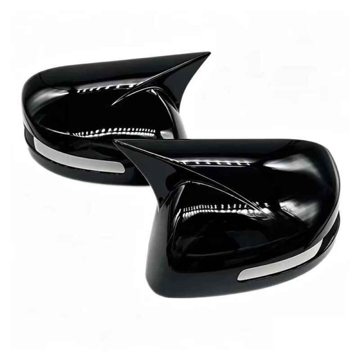 Car Craft Compatible With Honda Civic 2012-2015 Side Rear View Case Wing Cap Shell Housing Mirror Covers 3m Tape Pasting Style Without Mirror Light Usa Glossy Black CC-11534