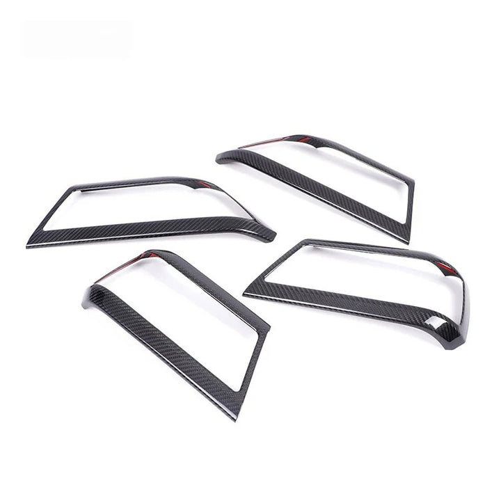 Car Craft Compatible With Range Land Rover Defender 90 110 130 L663 Lr129997 2020+ Car Interior Inner Pull Door Handle Trim Speaker Grill Cover Frame Trim Real Carbon Fiber