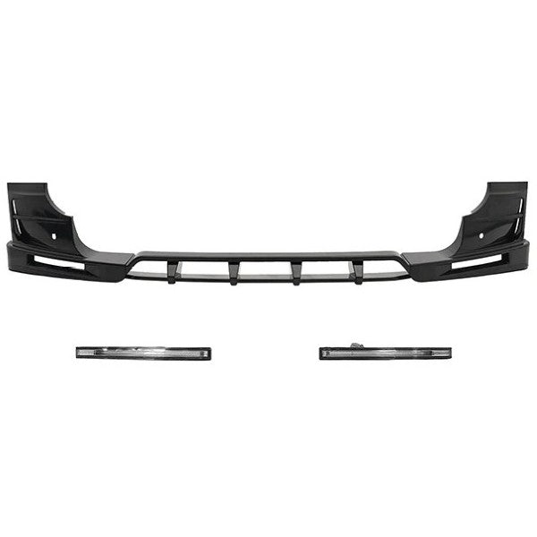 Car Craft Compatible With Land Range Rover Defender 90 110 130 2020-2026 L663 Front Bumper Lip Splitter Skirts Vent Kt Rock Design Ms Style 1 Led Carbon Fiber Look - CAR CRAFT INDIA