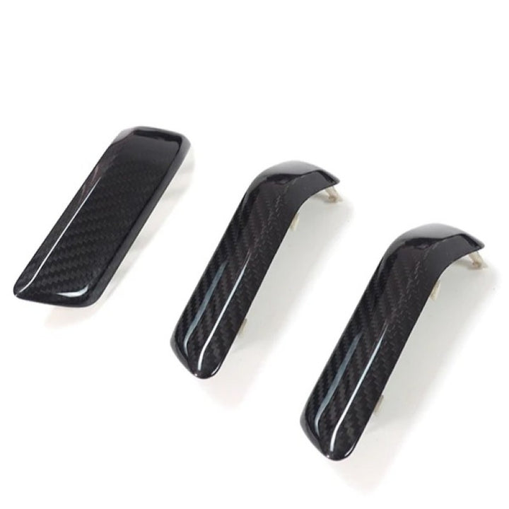 Car Craft Compatible With Range Land Rover Defender 90 110 130 L663 Lr129997 2020+ Car Interior Inner Pull Door Handle Trim Cover Carbon Fiber Look