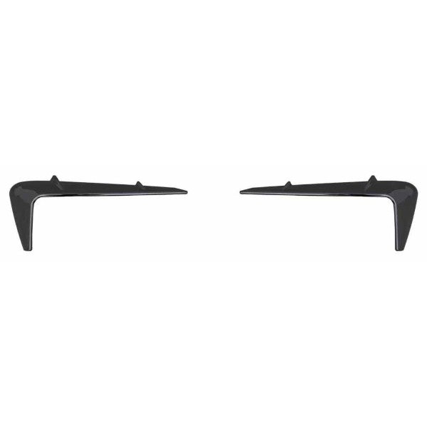 Car Craft Compatible With Land Range Rover Defender 90 110 130 2020-2026 L663 Front Bumper Fog Lamp Light Lip Splitter Skirts Vent Kt Rock Design Ms Style Glossy Black - CAR CRAFT INDIA