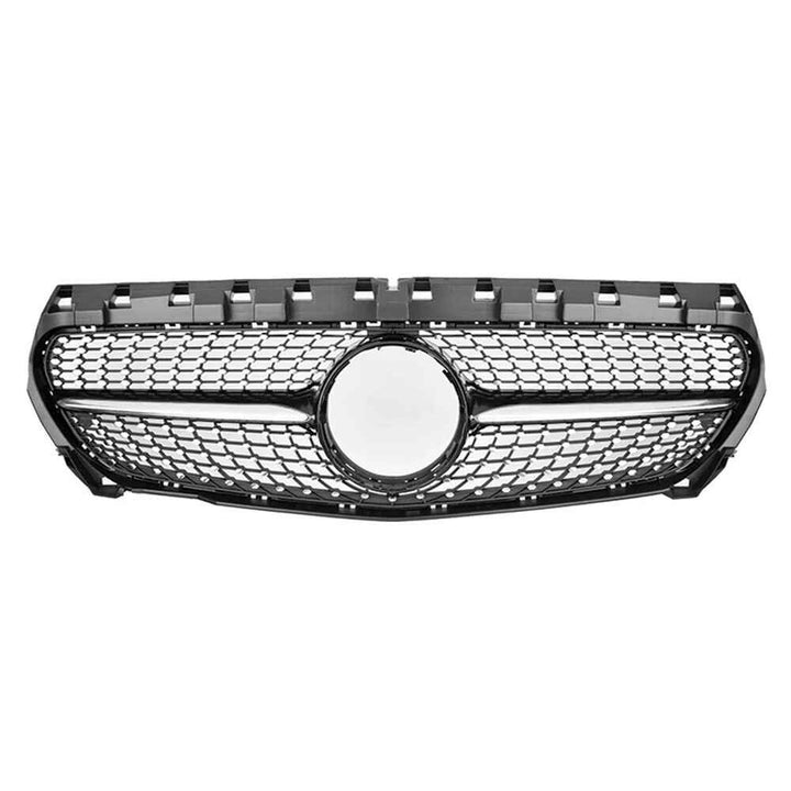 Car Craft Compatible With Mercedes Benz Cla Class W117 C117 X117 2013-2019 Upgrade Front Bumper Cla45 Amg Show Grill Diamond Black CC-1748