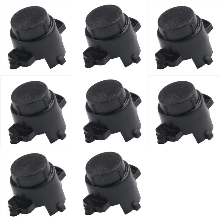 Car Craft Compatible With Car Bumper Dummy Parking Park Sensor Blank Cover Electric Eye Cover Set of 8 - CAR CRAFT INDIA